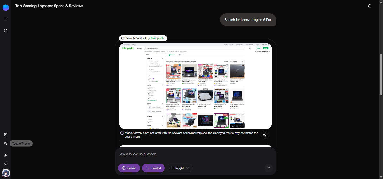 Agentic - Search Product